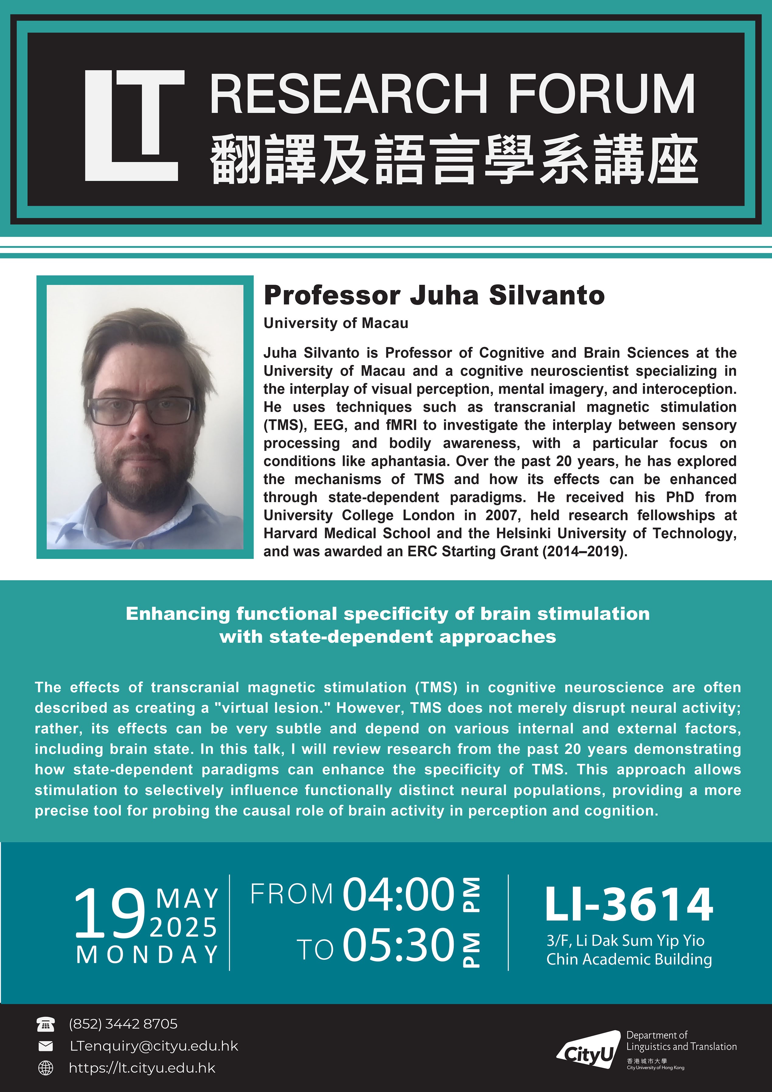 LTRF 2025-05-19 Prof Juha Silvanto